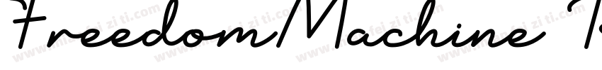 FreedomMachine Regular字体转换